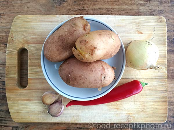Ингредиенты для картофельных оладий